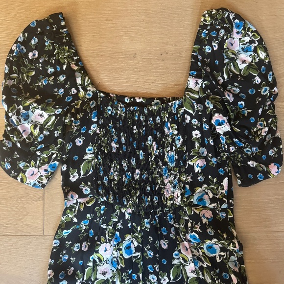 Zara Floral Print Mini Dress with side slit size XS - Picture 8 of 11